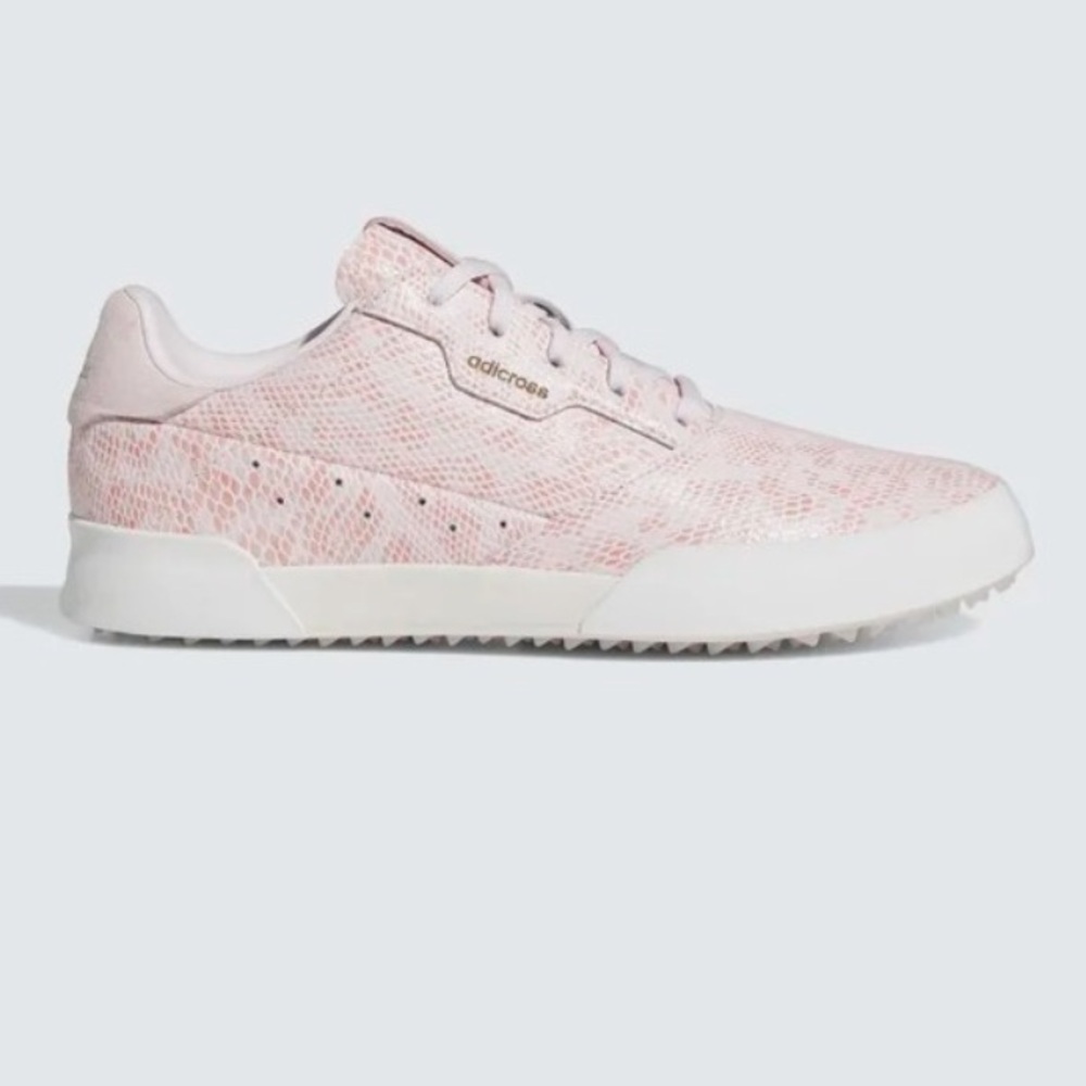 Adidas AdiCross pink/wht spikeless golf shoe